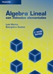 Portada del libro Álgebra lineal con métodos elementales. 3a. Edición