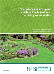 Portada del libro Operaciones básicas en instalación de jardines, parques y zonas verdes