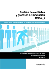 Portada del libro MF1040_3 - Gestión de conflictos y procesos de mediación