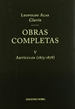 Portada del libro Obras completas de Clarín V. Artículos 1875 1878